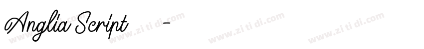 Anglia Script 普通西方字体转换